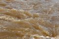 Muddy river water Royalty Free Stock Photo