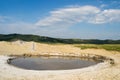 Muddy volcano crater Royalty Free Stock Photo