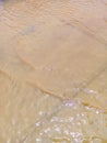 Flood water flow on urban street after rainfall Royalty Free Stock Photo