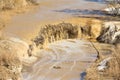 Muddy waterfall Royalty Free Stock Photo