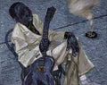 Muddy Waters,oil painting, artist Roman Nogin, series `Sounds of Jazz.`