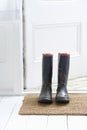 Muddy Wellington Boots Royalty Free Stock Photo