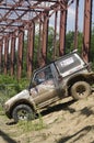 Muddy 4x4 vehicle Royalty Free Stock Photo