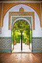 Mudejar decorations in the Alcazars of Seville, Spain.