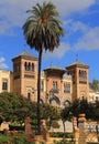 Mudejar Pavilion, Maria Luisa Park. Seville, Andalusia, Spain. Royalty Free Stock Photo