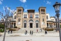 The Mudejar pavilion, museum of Popular Arts and Customs, in Seville, Spain Royalty Free Stock Photo