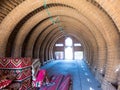 Mudhif, traditional Iraqi reed house of Marsh Arabs aka Madan used for guest house and ceremonies, Majnoon, Iraq, Middle East Royalty Free Stock Photo