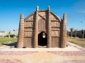 Mudhif, traditional Iraqi reed house of Marsh Arabs aka Madan used for guest house and for ceremonies, Majnoon, Iraq, Middle East Royalty Free Stock Photo