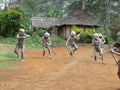 Mudmen Papua Royalty Free Stock Photo