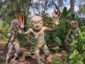 Mudmen warriors, private tribal show Goroka Papua New Guinea