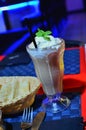 Mudslide Drink with Whipped Cream Royalty Free Stock Photo