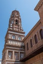 Mudejar Tower in Zaragoza Replica, Poble Espanyol, Barcelona, Spain Royalty Free Stock Photo