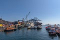 Muelle Prat Pier in Valparaiso Harbor, Chile Royalty Free Stock Photo