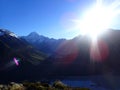 Mueller Hut trail Royalty Free Stock Photo