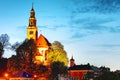 Muelln monastery at night, Salzburg, Austria Royalty Free Stock Photo