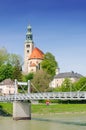 Muelln, a small neighborhood in Salzburg, Austria Royalty Free Stock Photo