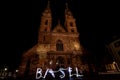 Muenster Basel by night
