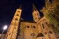 Muenster bonn germany at night Royalty Free Stock Photo