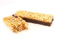 Muesli bar close up Royalty Free Stock Photo