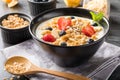 Muesli on bowl for breafast Royalty Free Stock Photo