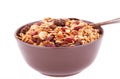 Muesli in the bowl Royalty Free Stock Photo