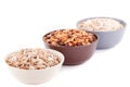 Muesli in the bowls Royalty Free Stock Photo