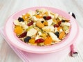 Muesli breakfast Royalty Free Stock Photo