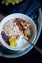 Muesli breakfast tray Royalty Free Stock Photo