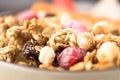 Muesli with fruit and nuts