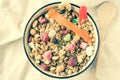 Muesli with fruit and nuts