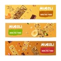 Muesli Healthy Food Banners