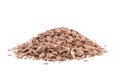 Muesli or Oat flakes heap isolated on a white background