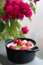 Muesli with strawberies Royalty Free Stock Photo