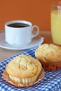 Muffin breakfast Royalty Free Stock Photo