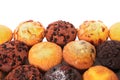 Muffin cakes border various different flavors