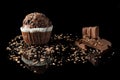 Muffin with cocolate