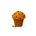 Muffin icon vector isolated on white background. Cupcake, Muffin concept