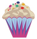 Muffin illustration vector