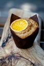 Muffin with orange