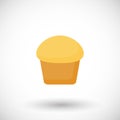 Muffin vector flat icon