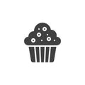 Muffin vector icon