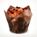Muffin vector icon Royalty Free Stock Photo