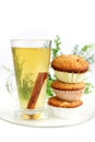 Muffins and apple juice Royalty Free Stock Photo