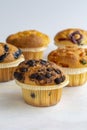 Muffins. Assortment of muffins on a white background. Story format Royalty Free Stock Photo