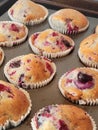 muffins aux petits fruits recette succulente Royalty Free Stock Photo