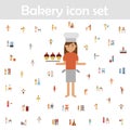 Muffins, bakery color icon. Bakery icons universal set for web and mobile