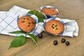 Muffins with blackcurrants Royalty Free Stock Photo