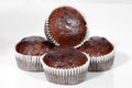 Muffins , Chocolate cupcakes Royalty Free Stock Photo