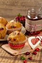 Muffins with cranberry Royalty Free Stock Photo