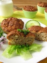 Muffins with feta and yogurt